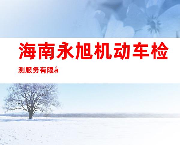 海南永旭机动车检测服务有限公司